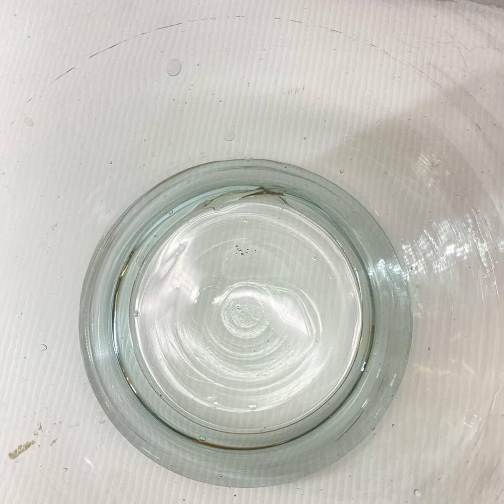 Amazon｜地球瓶 レトロ 菓子瓶 ガラス瓶 気泡 アンティーク 蓋付