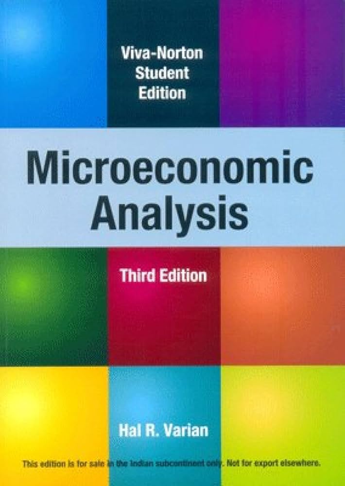 Microeconomic Analysis: Varian, Hal R.: 9788130908632: Amazon.com