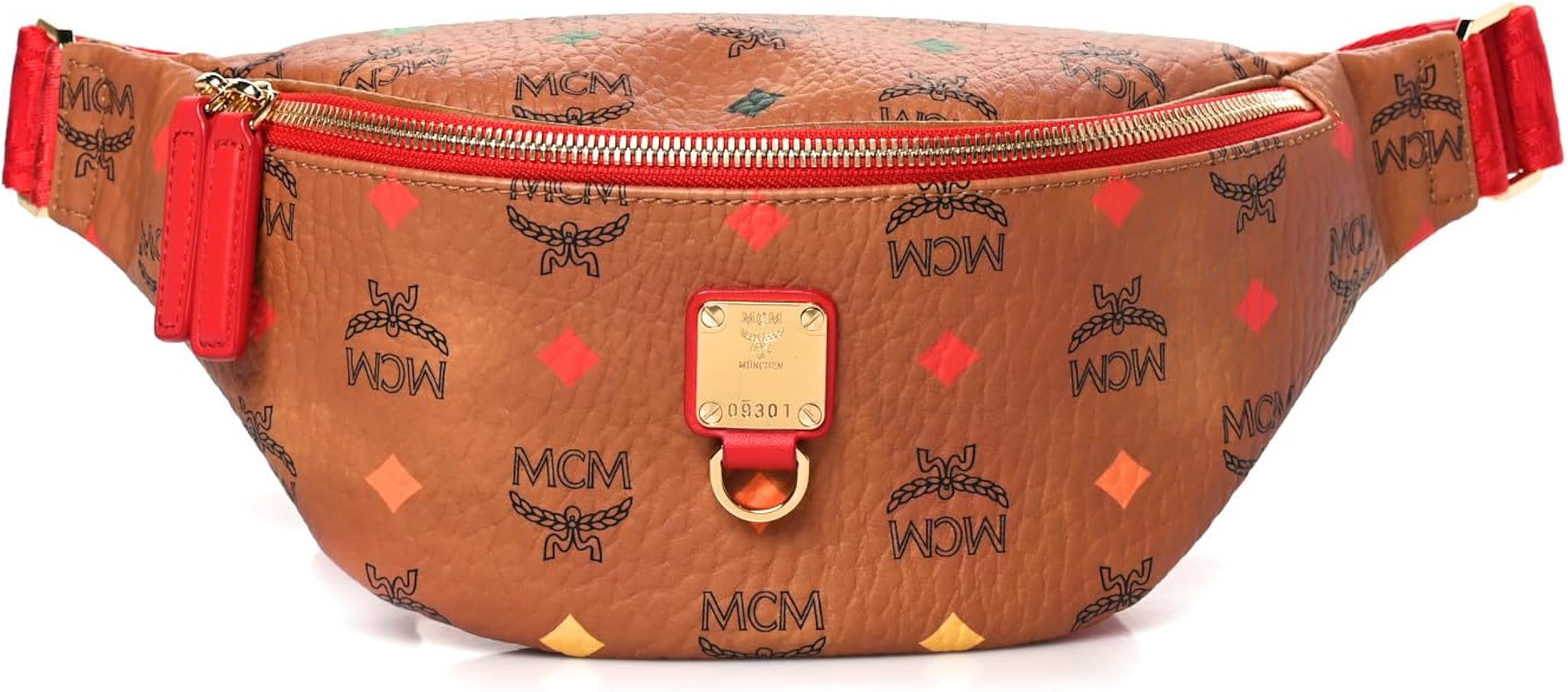 Amazon.com: MCM Womens Fursten Spektrum Visetos Belt Bag Small