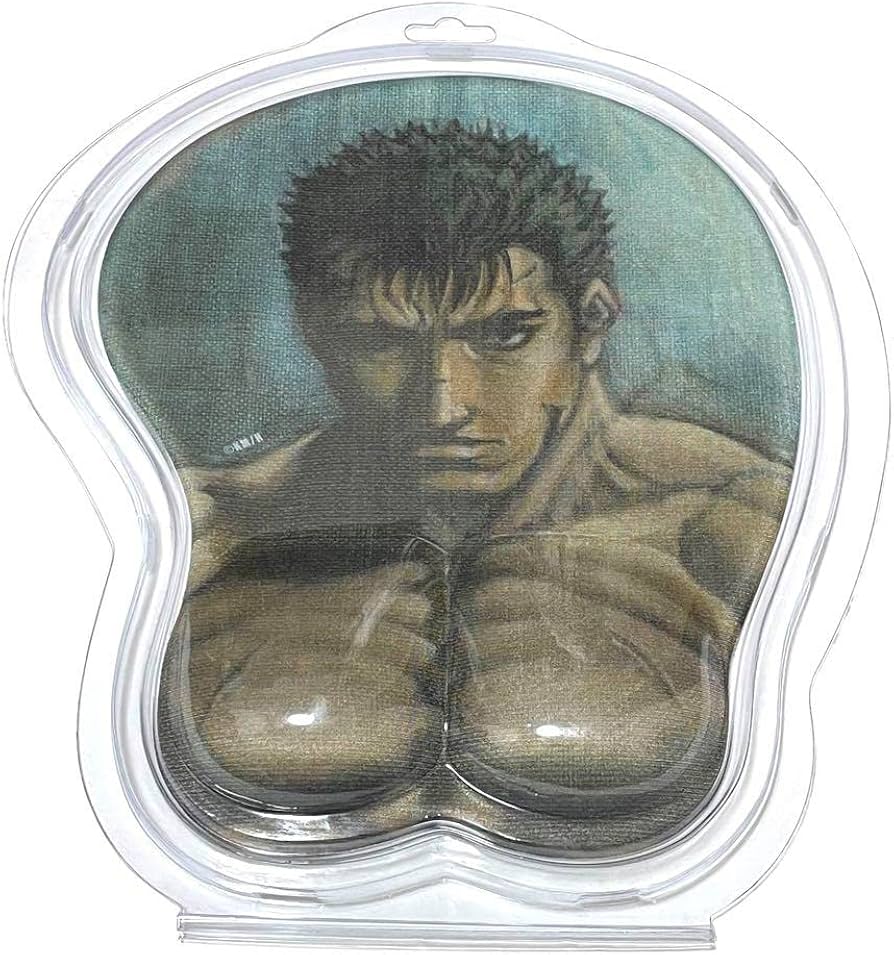 Amazon.co.jp: 大ベルセルク展 ガッツ マウスパッド 俺にさわるんじゃ