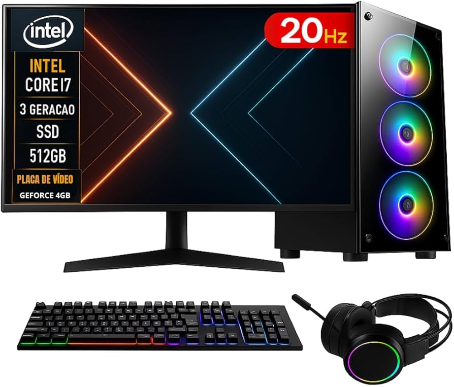 PC GAMER COMPLETO INTEL CORE I7 16GB RAM PLACA DE VIDEO GEFORCE