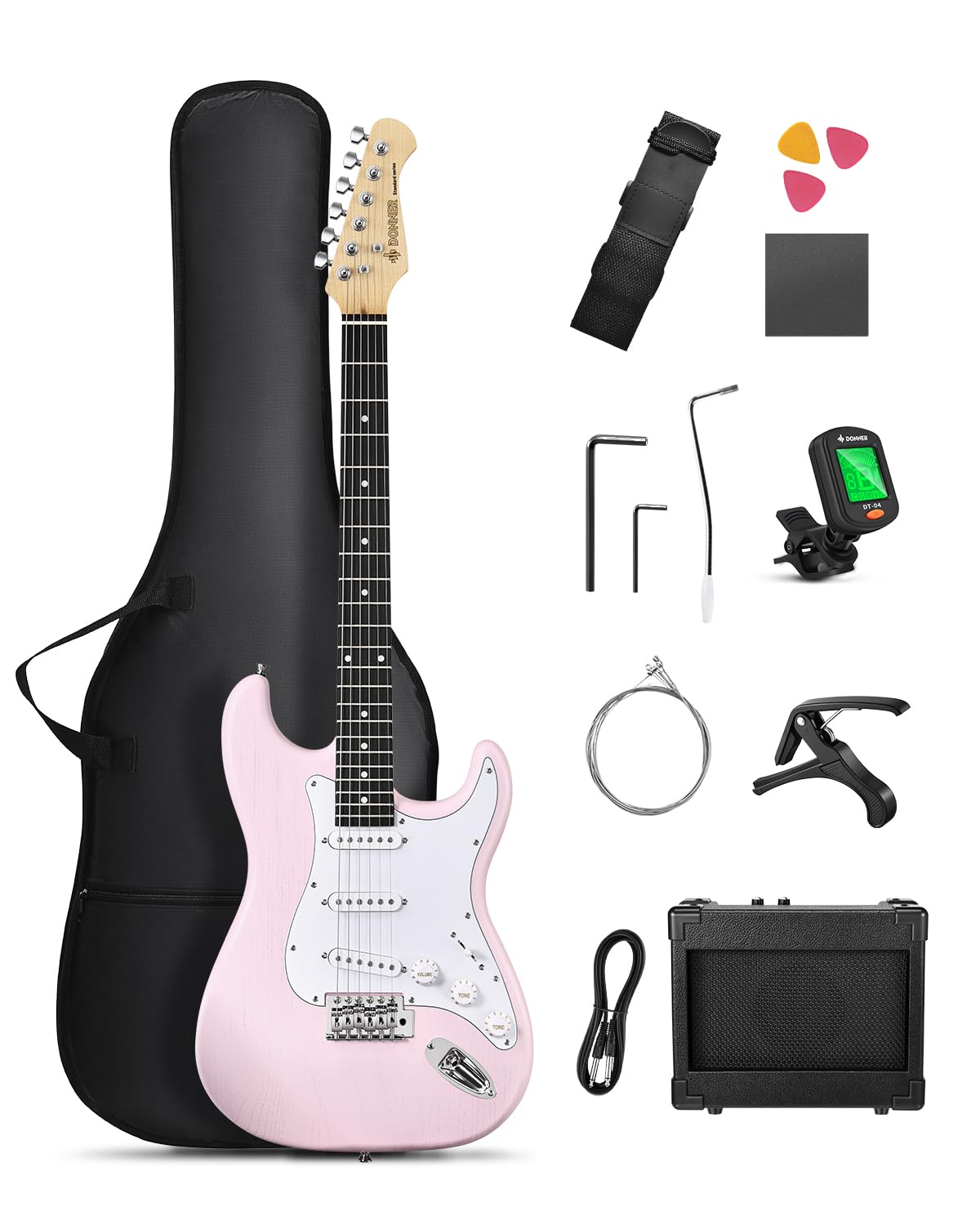 Amazon | Donner エレキギター 初心者セット STタイプ SSSピックアップ