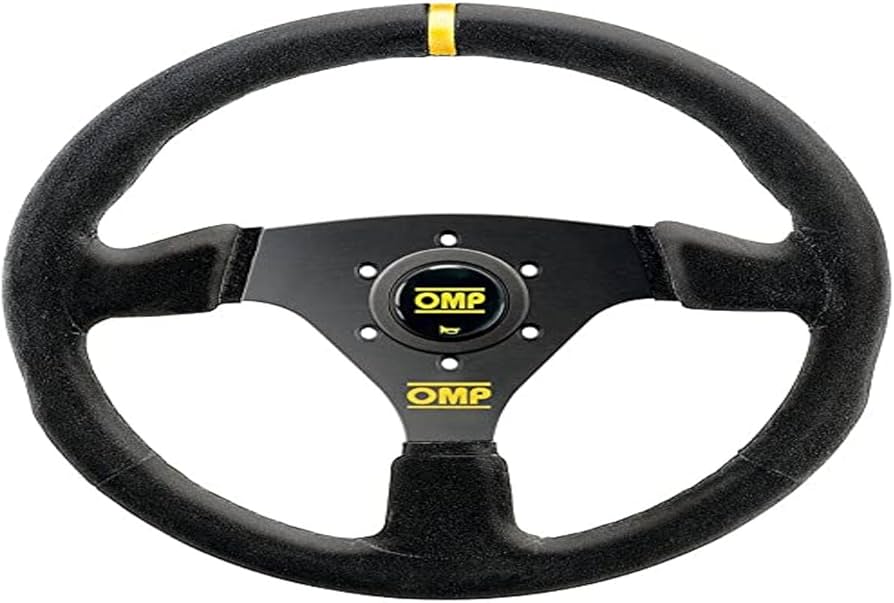 Amazon | OMP ステアリング TARGA タルガ ブラック スエード フラット