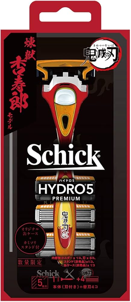 Schick HYDRO5 PREMIUM 煉獄杏寿郎缶ケース付き Amazon.co.jp: Schick