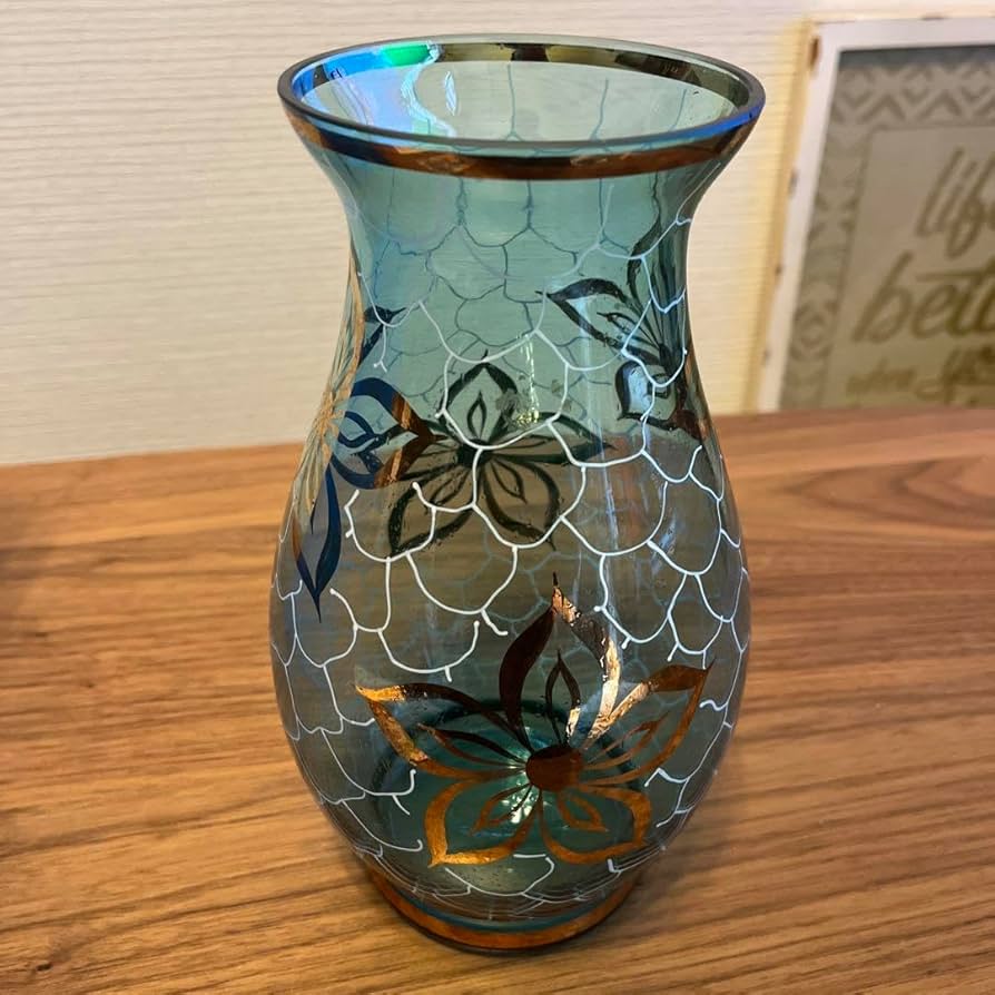 Amazon.co.jp: レトロボヘミアングラス 花瓶 大丸百貨店 チェコ