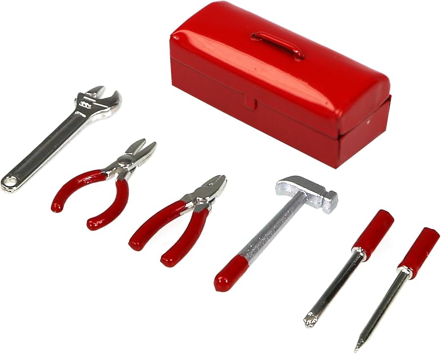 Amazon | 1/10工具ｾｯﾄ（赤）ﾎﾞｯｸｽ付[イーグル模型][#EA-K009-SET-RE