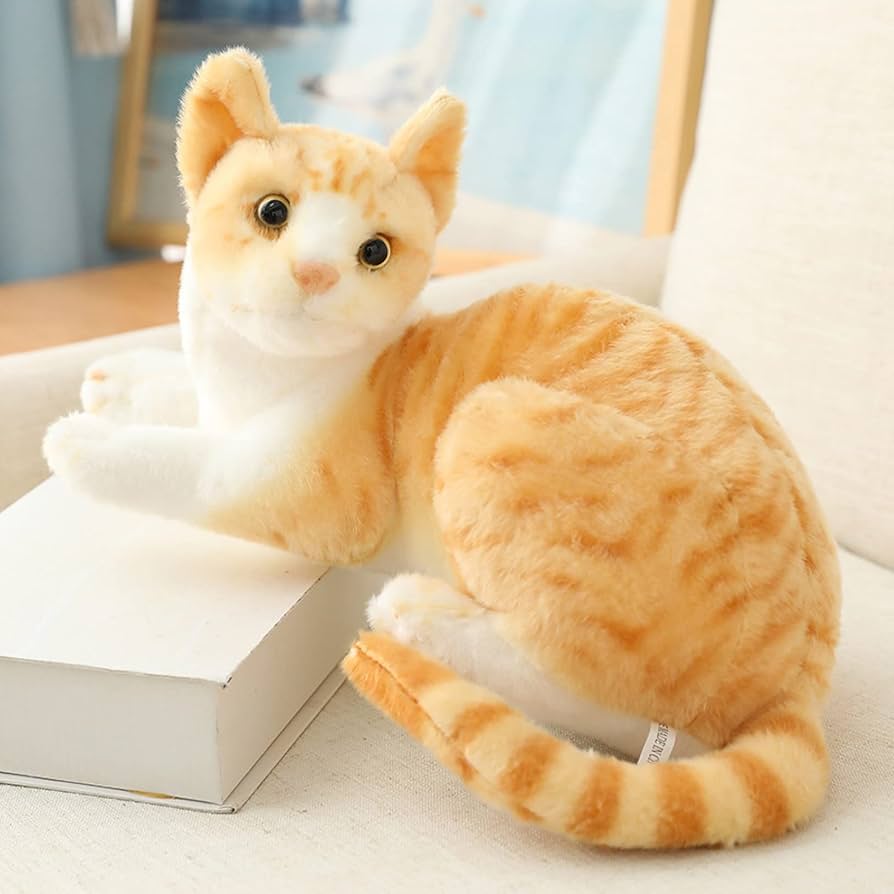 Amazon.co.jp: 猫 景品 リアルねこ リアル ぬいぐるみ ねこ スタイル3