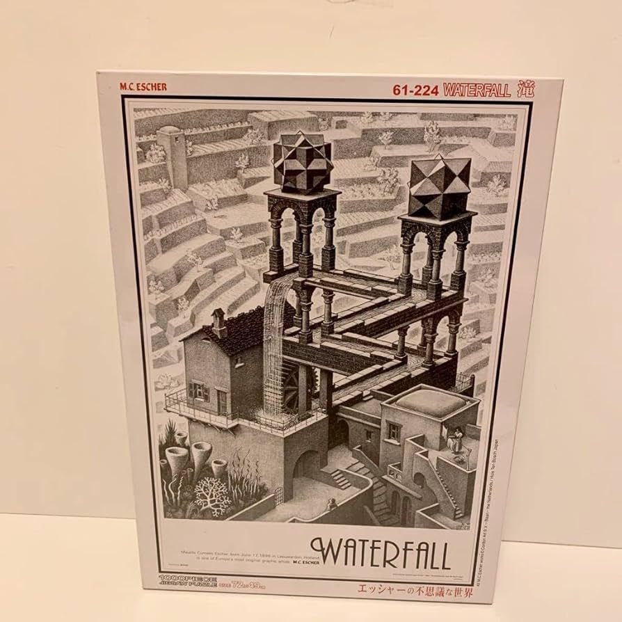 Amazon | ジグソーパズル エッシャーの不思議な世界 上りと下り 1000