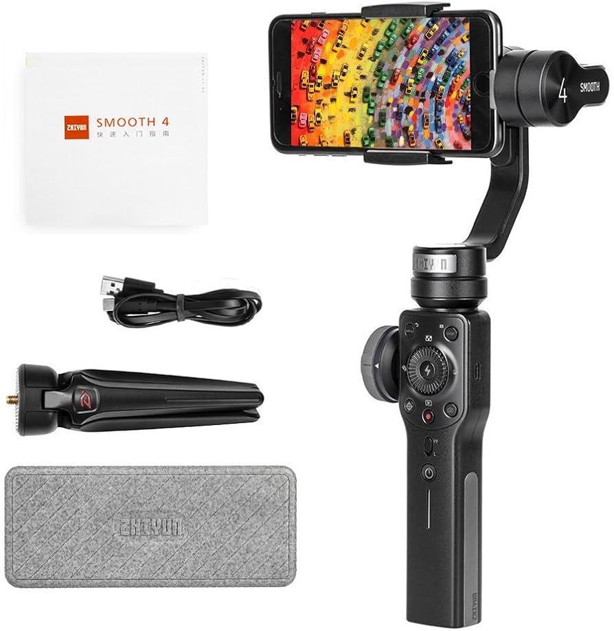 Amazon.co.jp: Zhiyun Smooth 4 ジンバルを3轴スタビライザー ジンバル