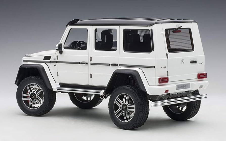 Amazon.com: Autoart Mercedes Benz G500 4X4 2 Gloss White 1/18