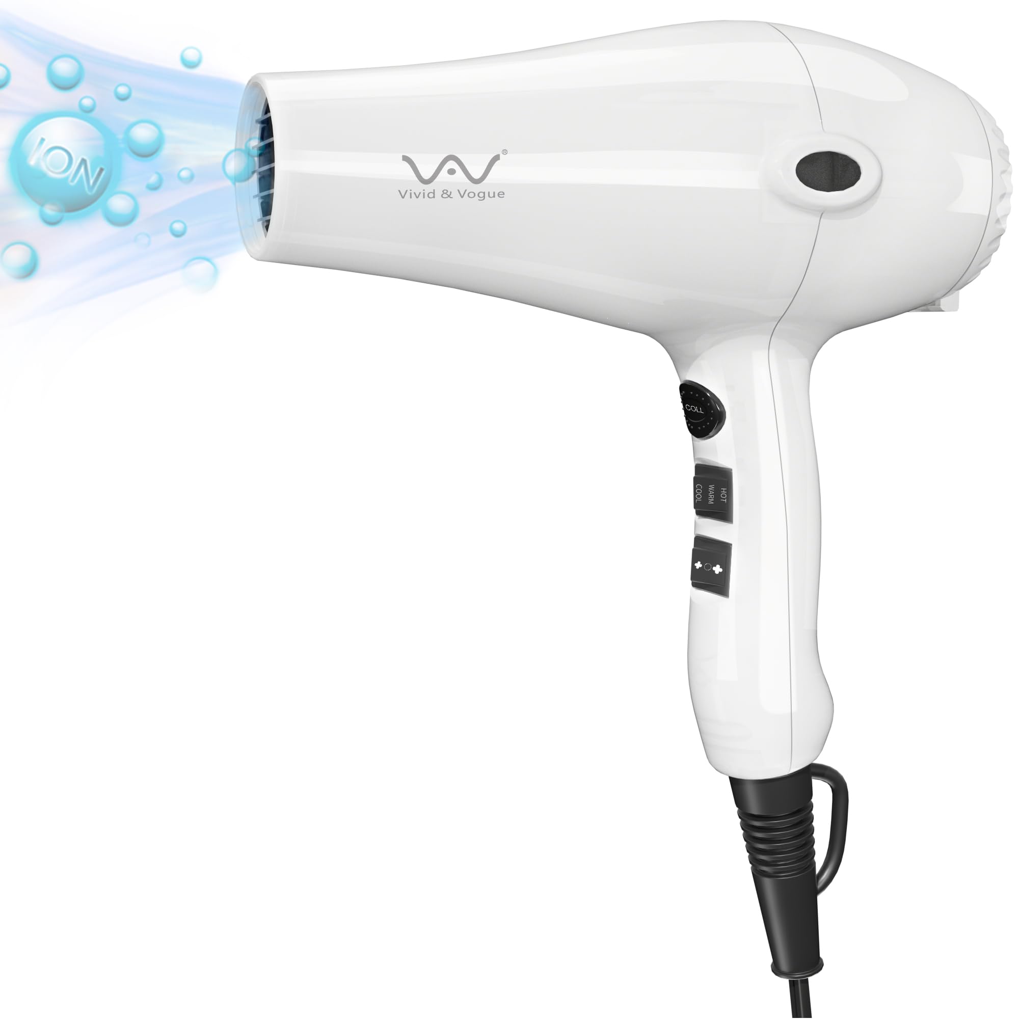 Amazon | VAV hair dryer ヘアドライヤー 1200W ノズル付き 6段階風温