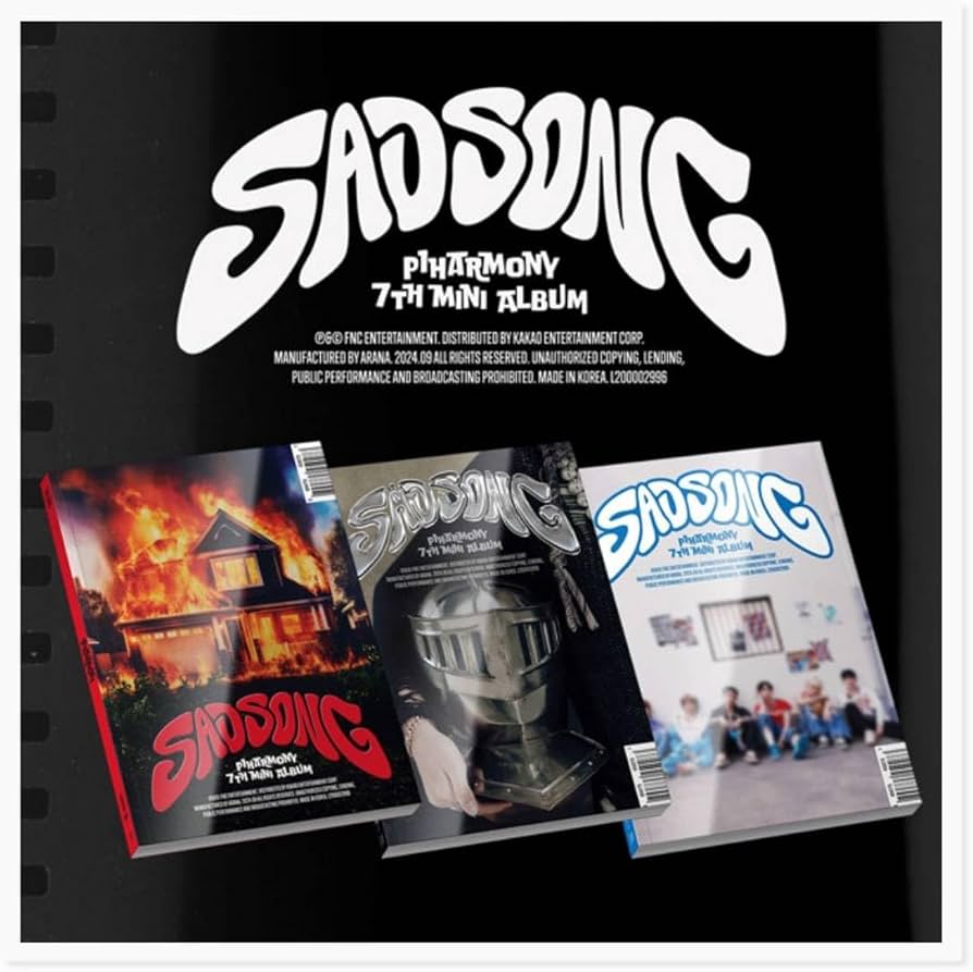 Amazon.com: P1Harmony SAD SONG 7th Mini Album (Photo Book - A