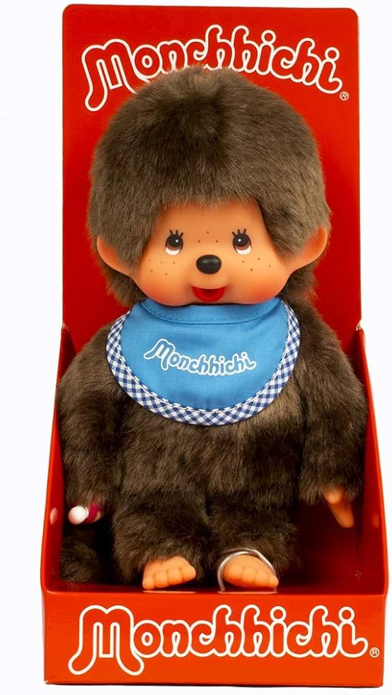 Amazon.com: Monchhichi 20cm Classic Boy (Blue) : Toys & Games