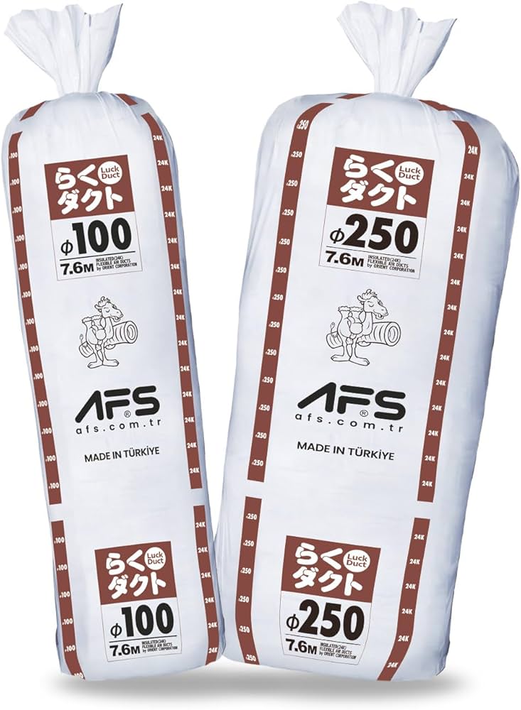 Amazon.co.jp: オリエント商事 保温付きフレキシブルダクト らくダクト