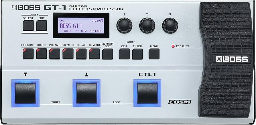 Amazon | BOSS GT-1-WH 【数量限定カラー】 マルチエフェクター エレキ