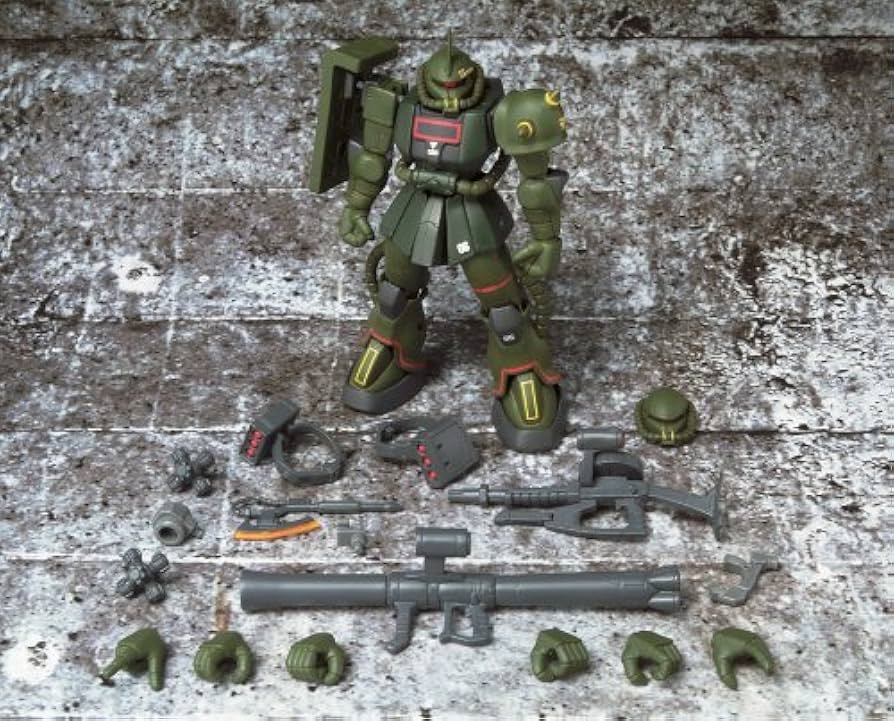 Amazon.com: Extended MSIA: MS-06F Zaku II Real Type Color Gundam