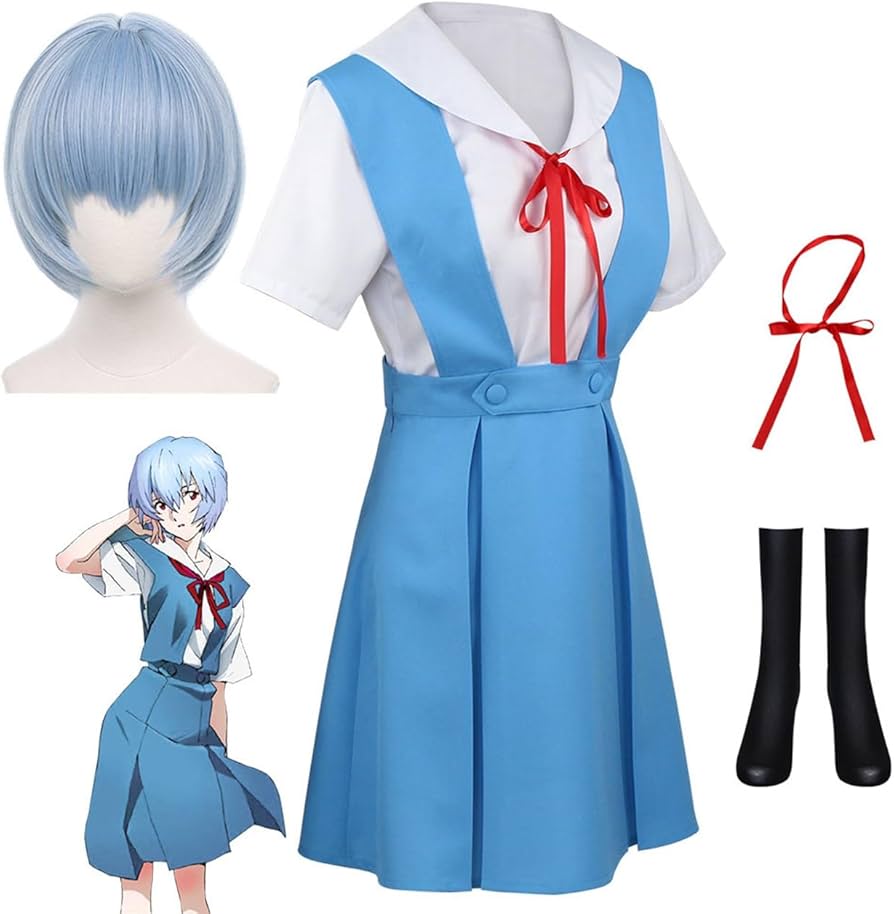 Amazon.co.jp: 新世紀エヴァンゲリオン 綾波レイ コスプレ衣装