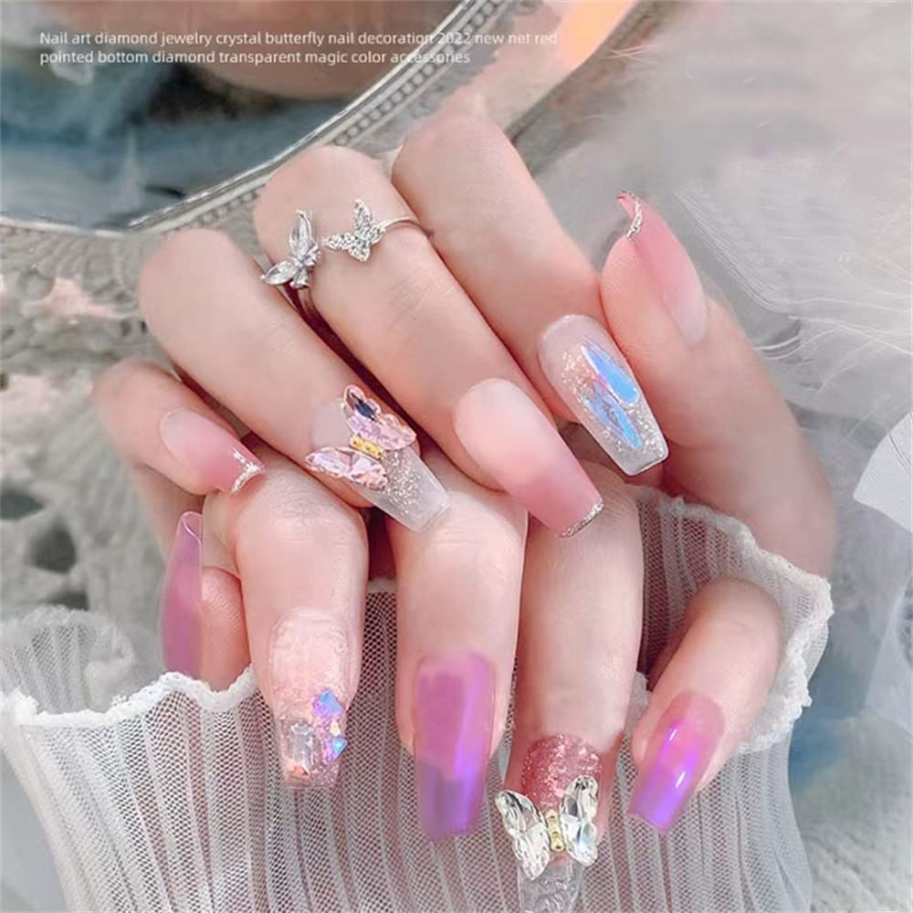 Amazon.co.jp: ネイルパーツ 蝶 ネイルデコパーツ 立体 蝶型 DIY