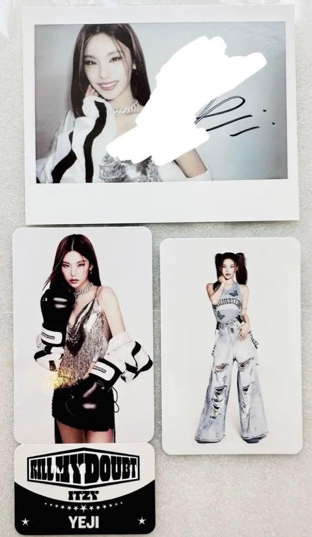 ITZY イェジ サイン入りチェキ GWBG ヨントン ITZY イェジ サイン入り