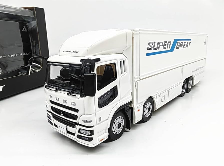 Amazon | 1/43 三菱 ふそう SUPER GREAT 白 | ミニカー・ダイキャスト