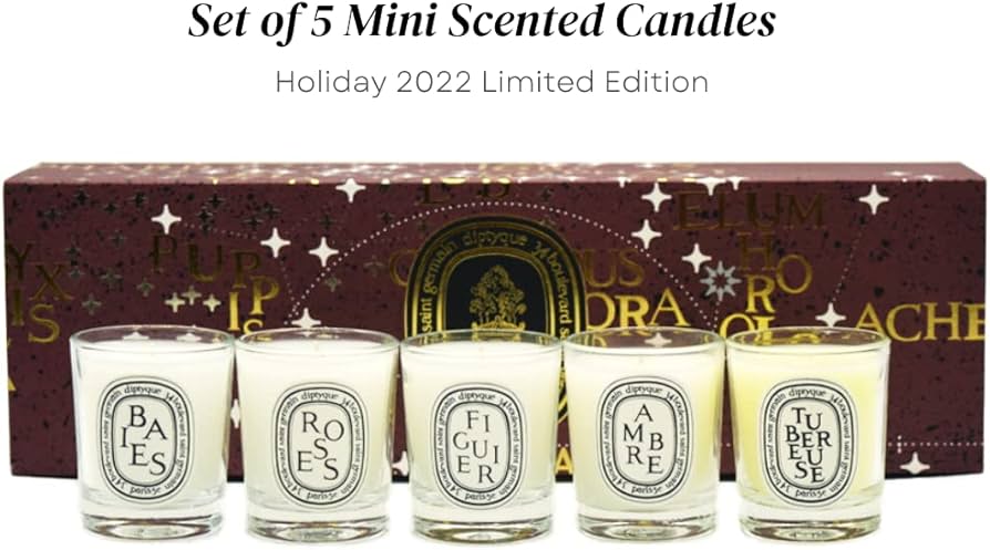 Diptyque Set of 5 35g Small Scented Candles Limited Edition