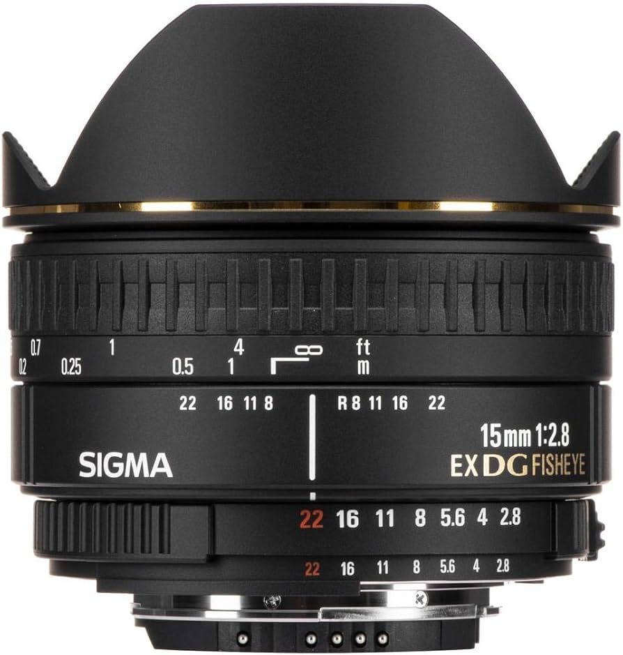 Sigma 15mm f/2.8 EX DG Diagonal Fisheye Lens for Nikon SLR Cameras