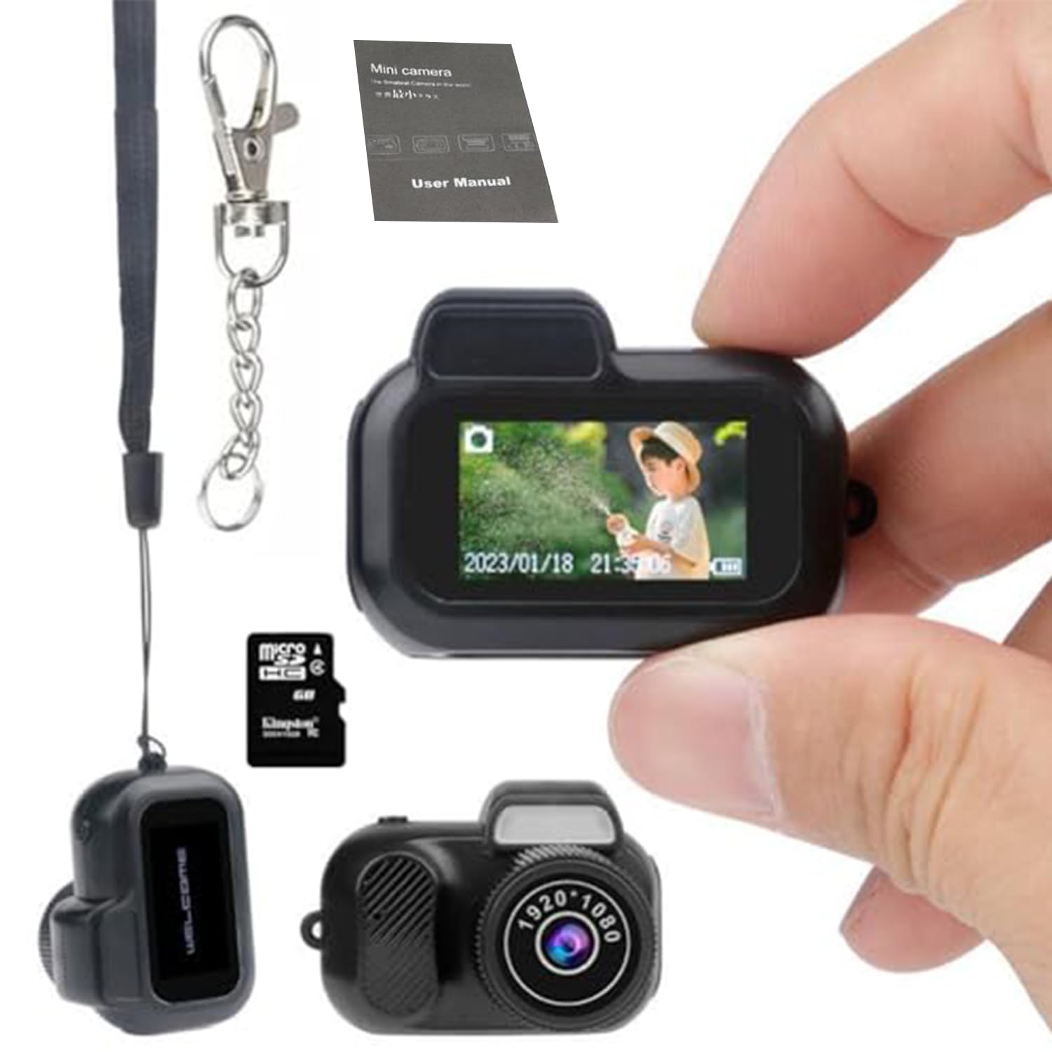 Amazon.com : Gsnagole Keychain Camera, World's Smallest 1080P HD