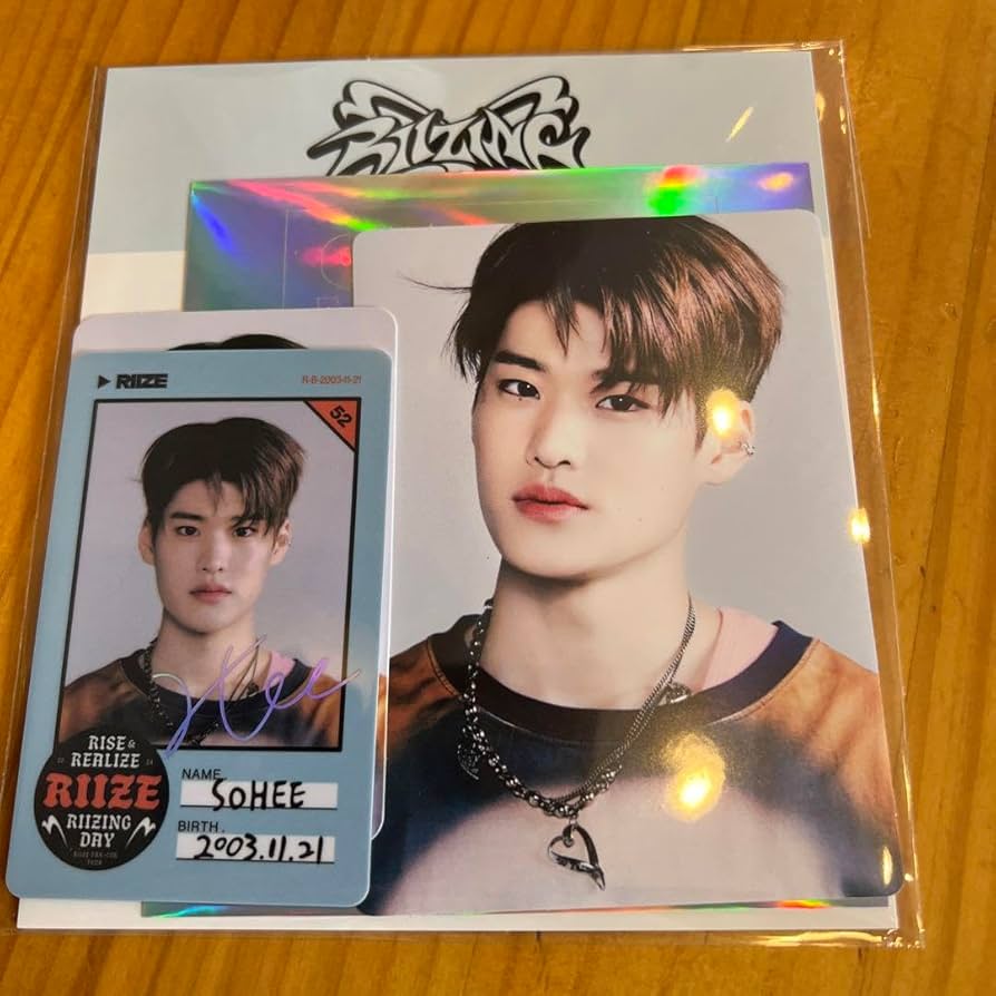 Amazon.co.jp: RIIZE ソヒ 韓国限定 RIIZING DAY IDフォト トレカ付き