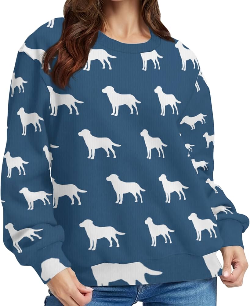 Amazon.co.jp: セーター ラブラドール レトリバー 犬柄 メンズ ニット