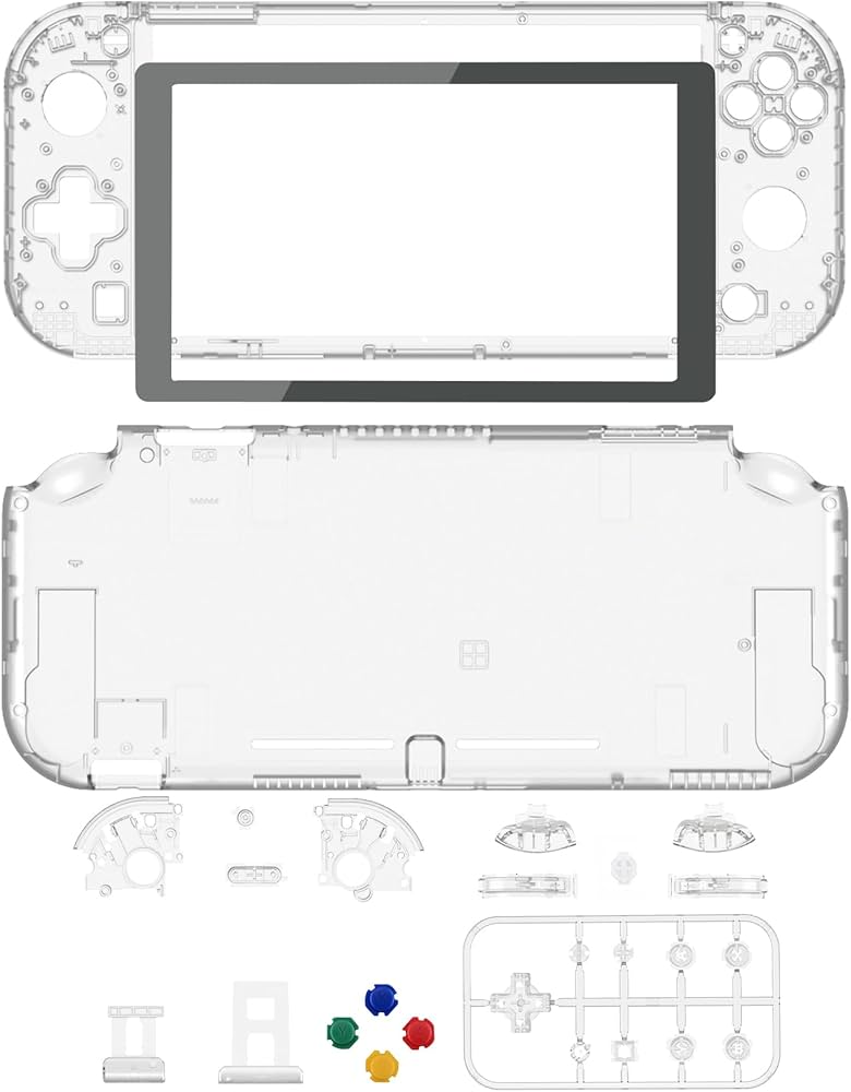 Amazon.com: eXtremeRate Crystal Clear DIY Replacement Shell for