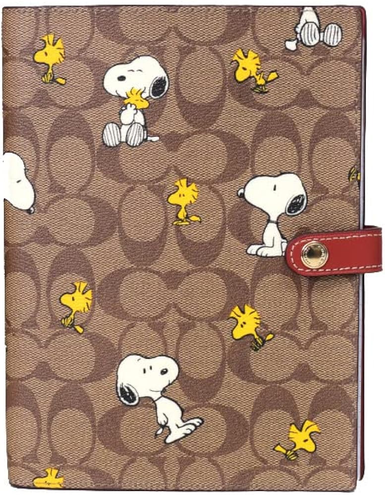 Amazon | コーチ 手帳カバー スヌーピー COACH コーティングキャンバス