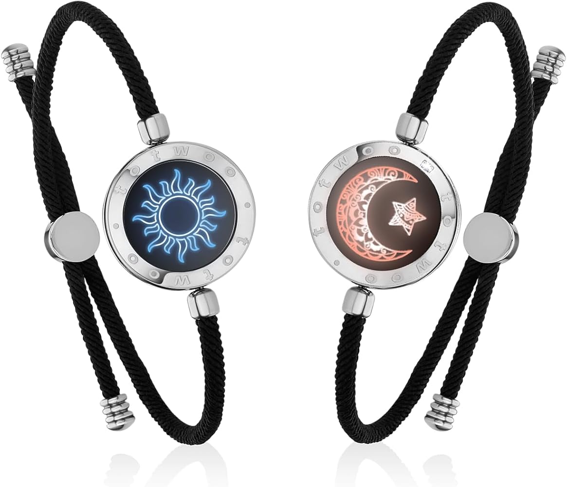 Amazon.co.jp: [TOTWOO] スマートブレスレット ペア 着信通知·振動機能