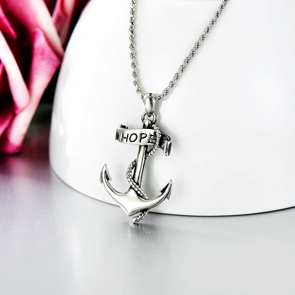 Amazon.co.jp: PDTJMTG アンカーネックレス 925スターリングシルバー