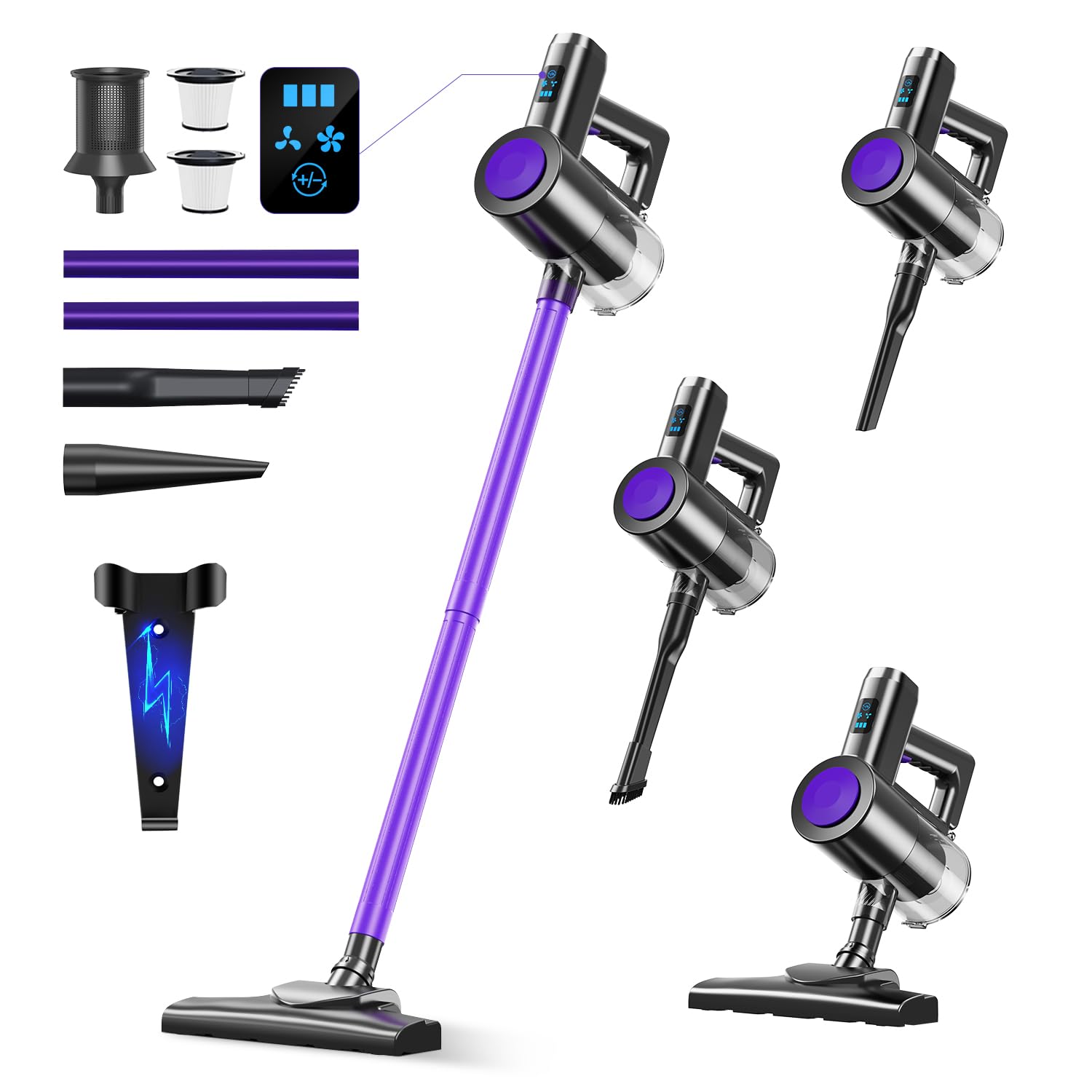 Amazon | 掃除機 コードレス 【2026進級版&26000pa超強力吸引&LCD