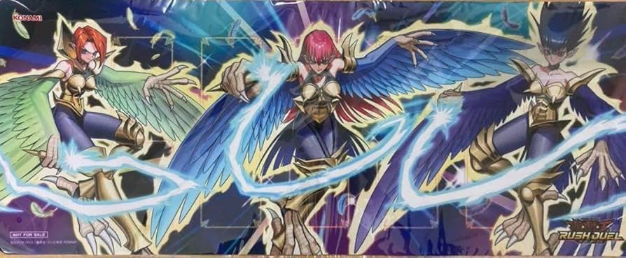 Amazon.co.jp: ラッシュデュエル プレイマット ハーピィレディ三姉妹