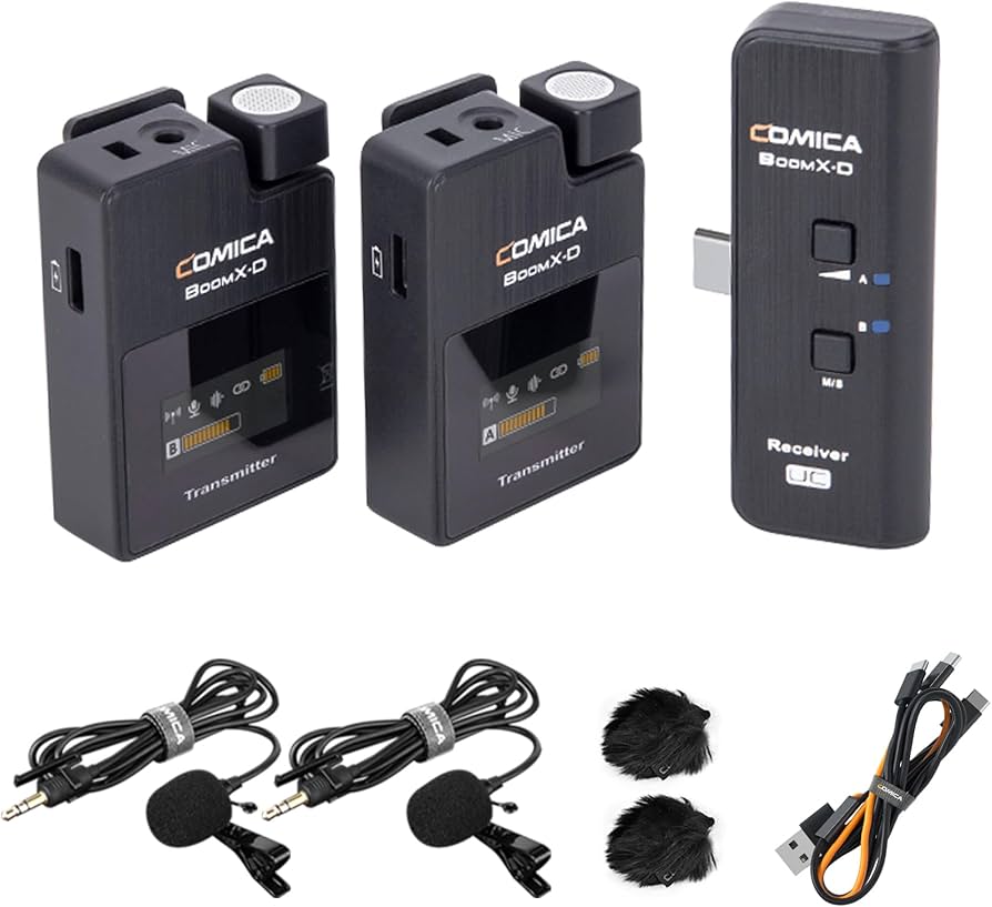 Amazon.com: COMICA BoomX-D UC2 Wireless Lavalier Microphone for