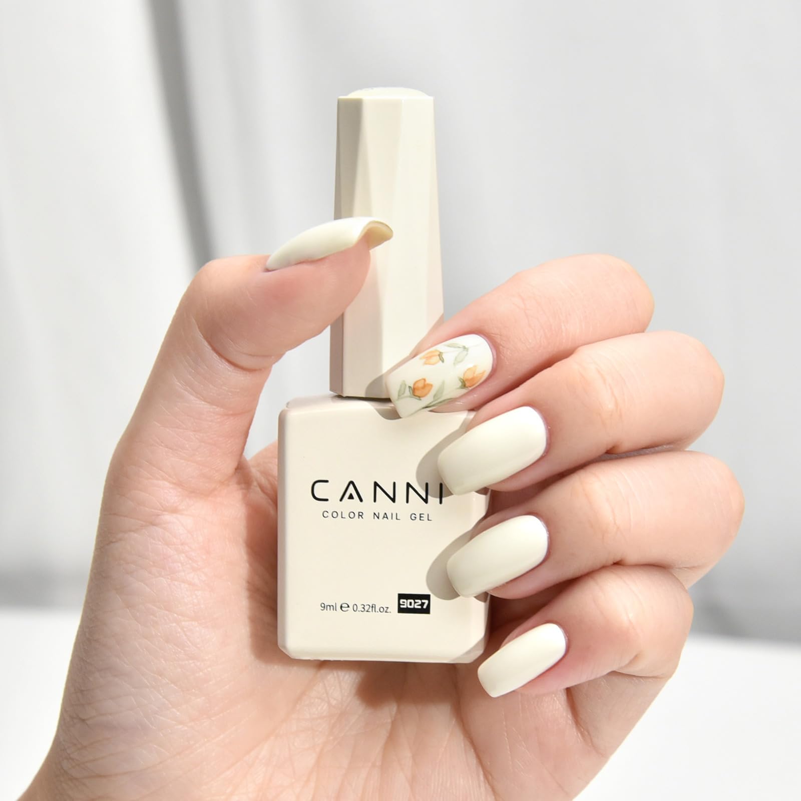 Amazon.com: CANNI Milky Gel Nail Polish, 1Pcs White Gel Polish