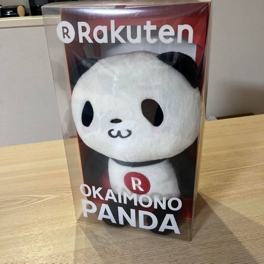 Amazon.co.jp: 楽天 初代 お買いものパンダ ぬいぐるみ ボックス入り