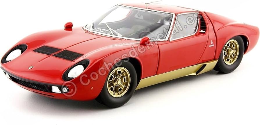 Amazon | 京商オリジナル 1/18 ランボルギーニ ミウラ P400S レッド