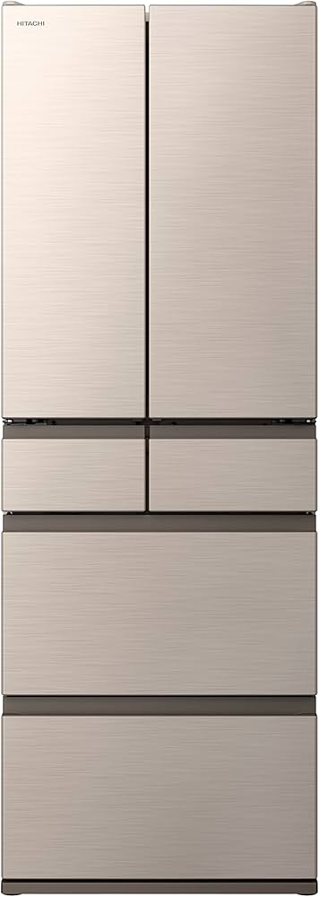 Amazon | 日立 冷蔵庫 幅65cm 485L フレンチドア R-HW49S N ハーモニー