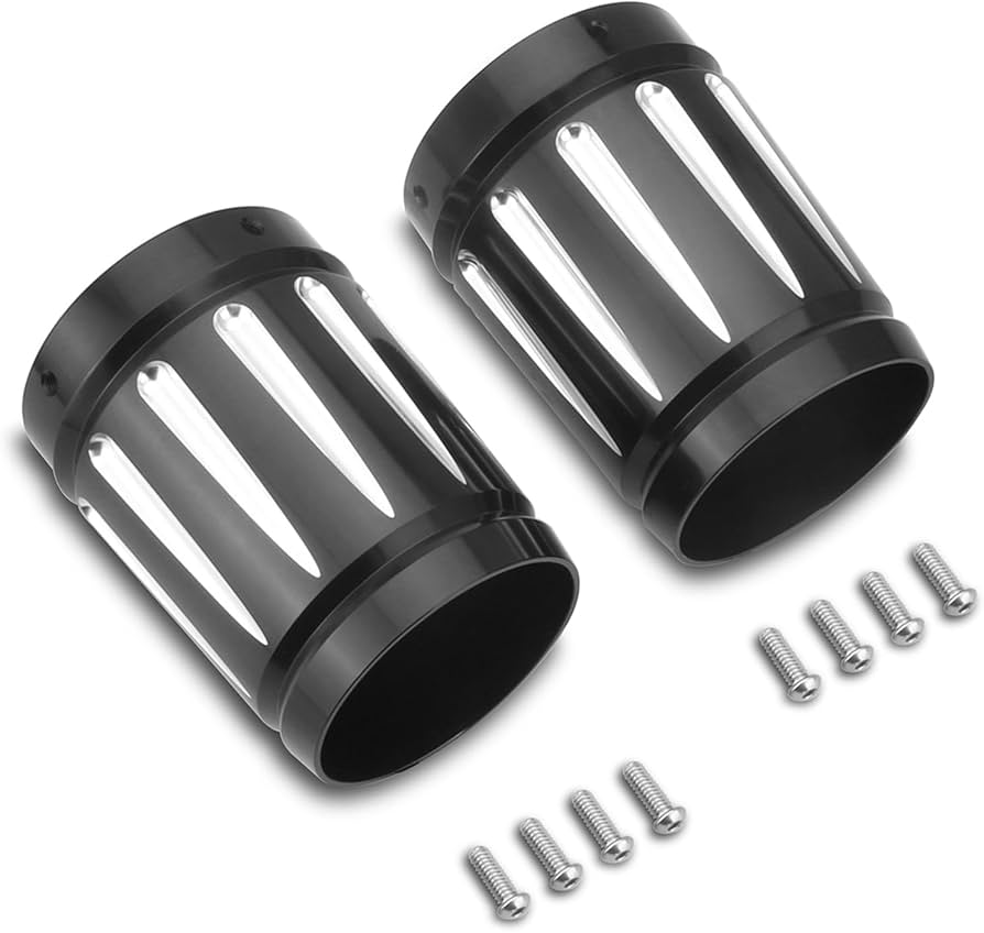 Amazon | TOPRAMETAL Harley 4インチマフラーエンドキャップ ブラック