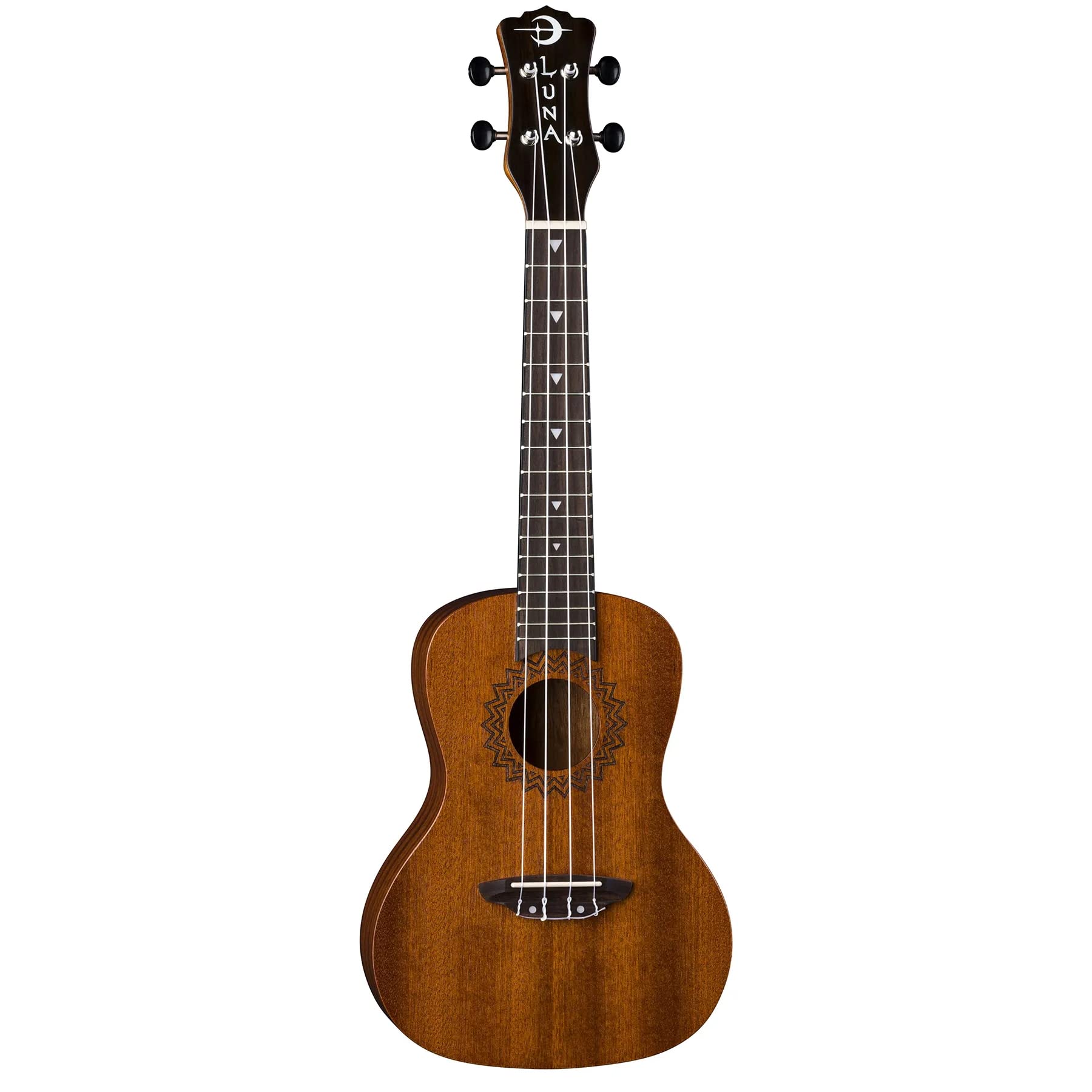 Amazon.com: Luna Vintage Mahogany Concert Ukulele Pack with Tuner