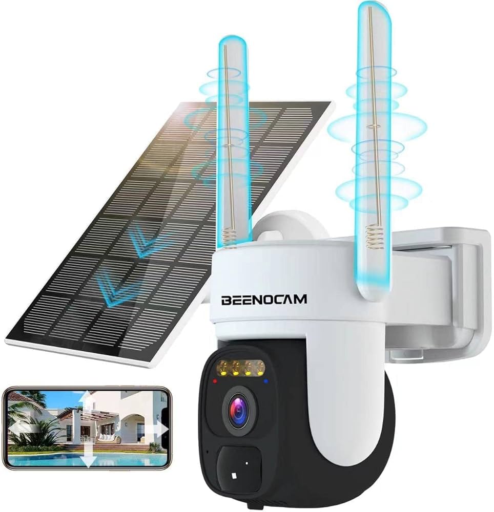 Amazon.co.jp: BEENOCAM 防犯カメラ ワイヤレス 屋外 ソーラー 自動