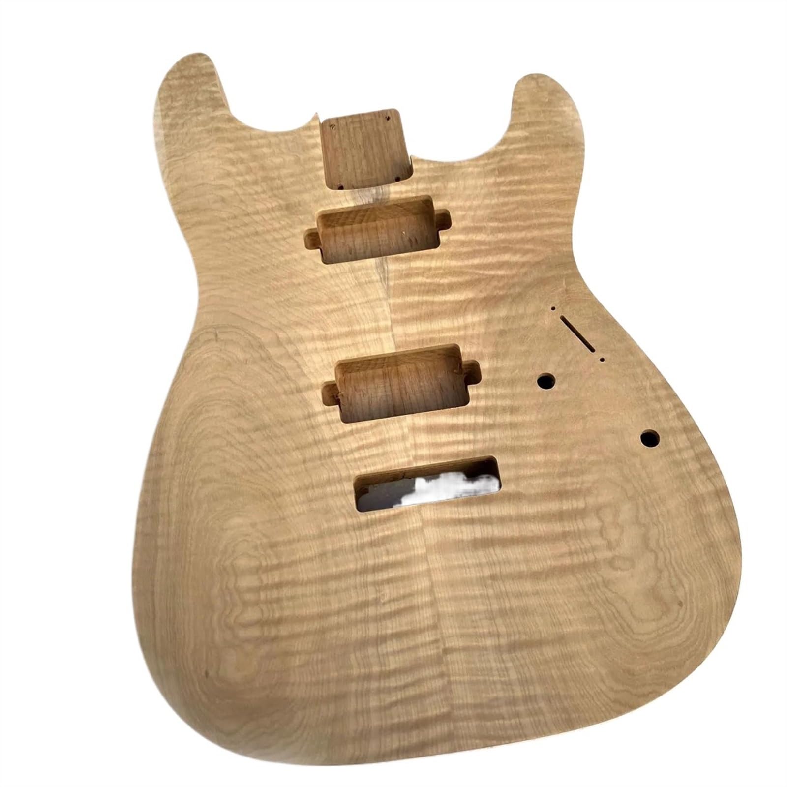 Amazon | 未仕上げエレキギターボディ アルダー、フレイムメイプル