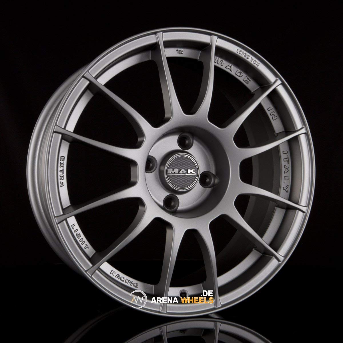 MAK XLR LEICHTMETALLRADER MAT GRAPHITE 7x17 4X098 : Amazon.de