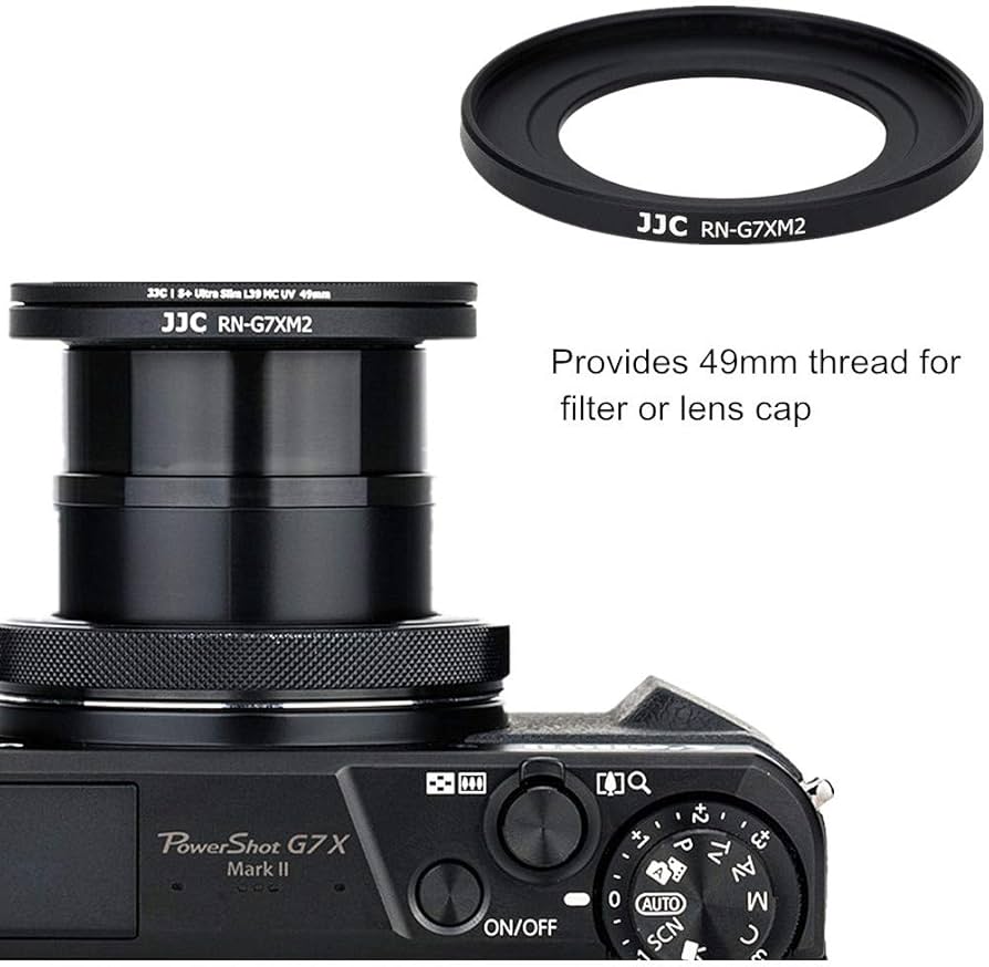 Amazon.com : JJC Dedicated Metal 49mm Thread Filter Adapter Lens