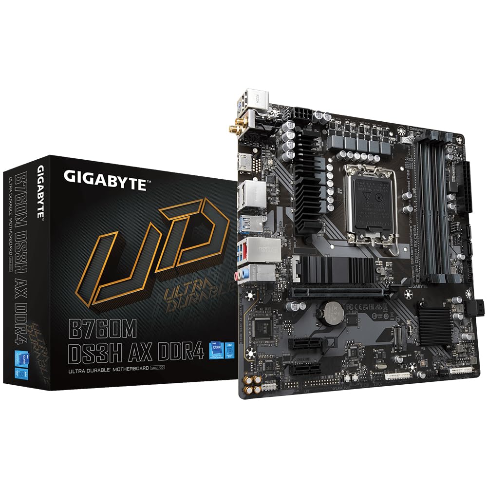 Amazon | Gigabyte MB GBT Intel 1700 B760M DS3H AX DDR4 | GIGABYTE