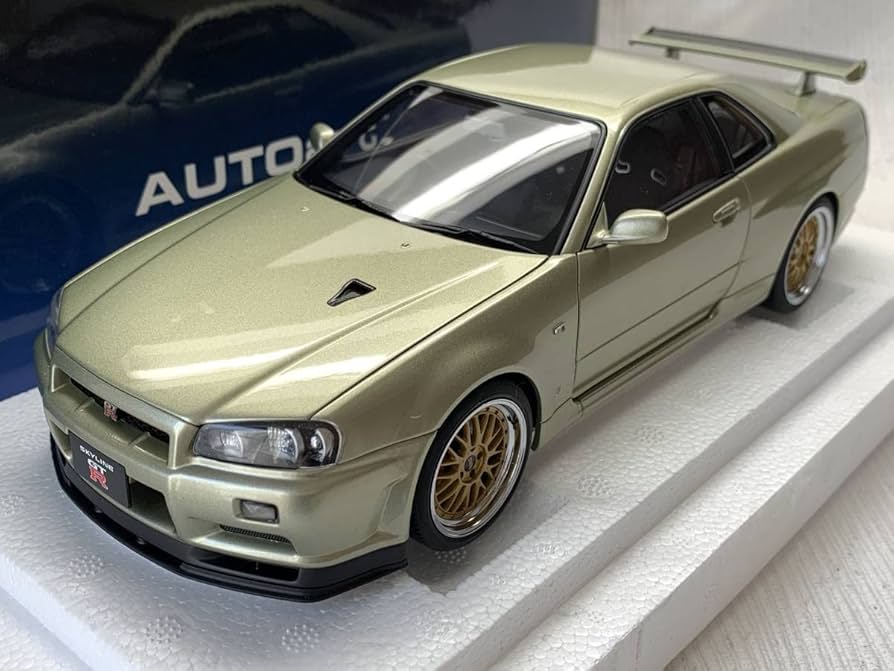 Amazon | AUTOart 1/18 スカイライン GT-R R34 Vスペック II ニュル