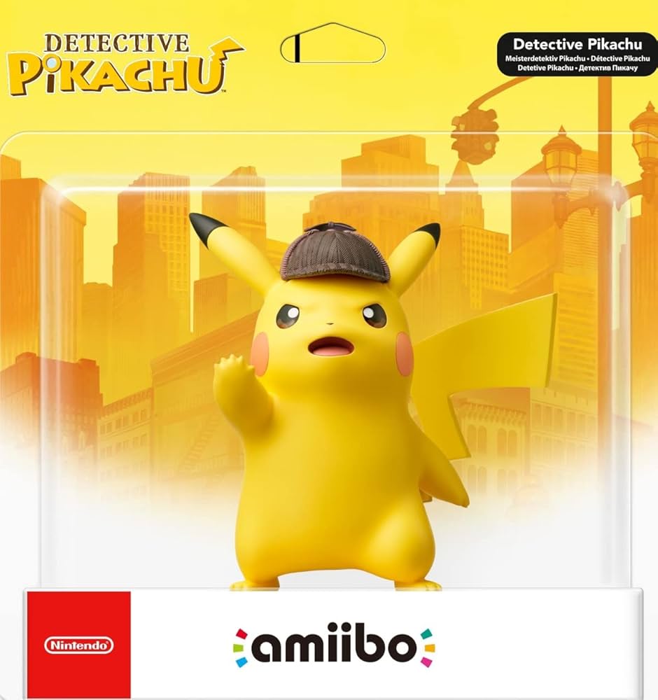 Amazon.com: Detective Pikachu amiibo (Nintendo Wii U/3DS/Switch