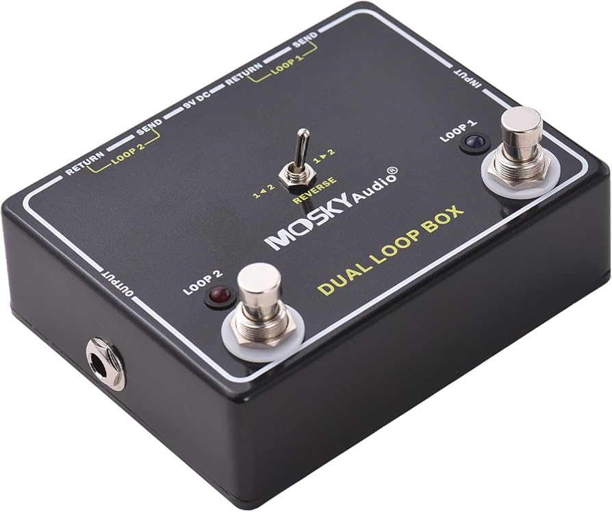 Amazon | MOSKYAUDIO ギターエフェクトループスイッチャーペダル 2